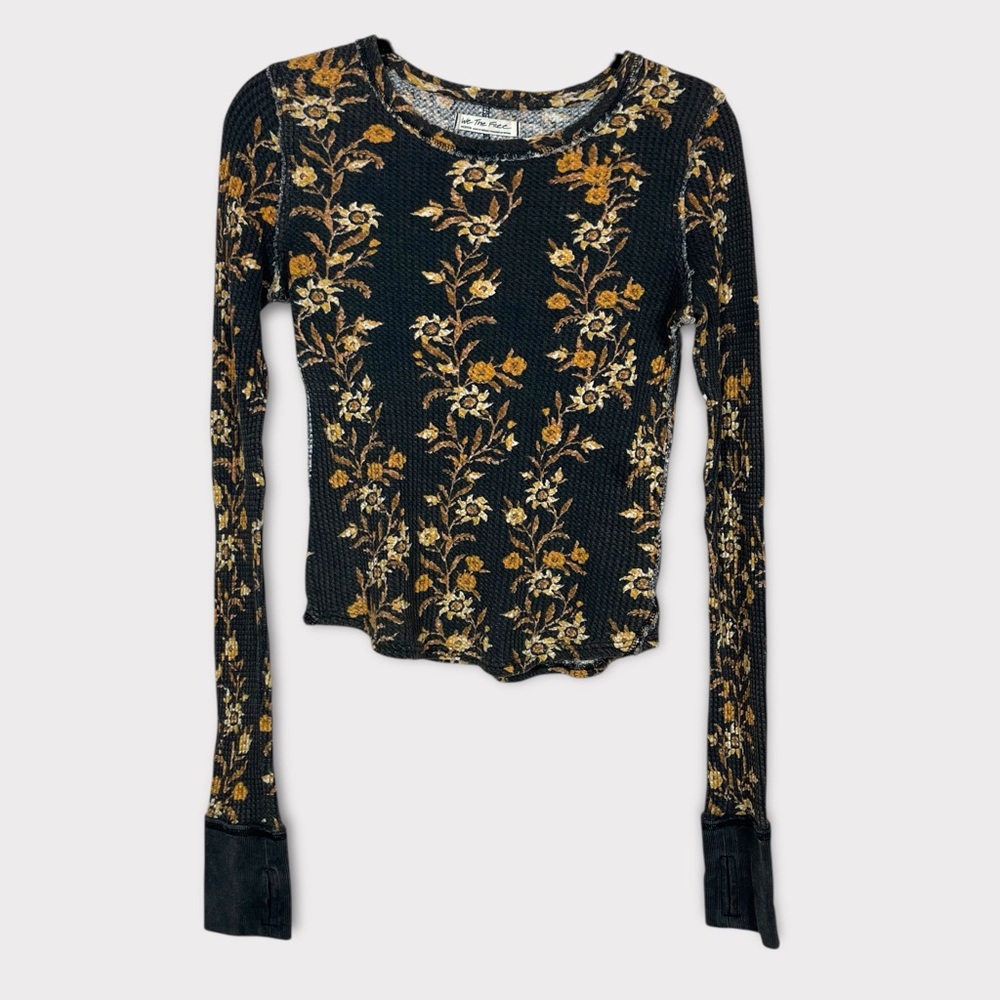 Free Prople We The Free Pretty Little Thermal Medium Floral Boho Cottagecore